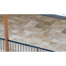 Travertine Paver Ivory Tumbled French Pattern Set 12mm